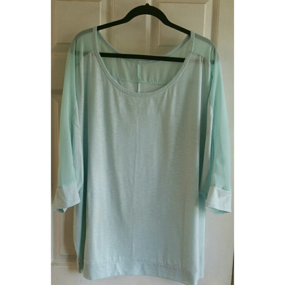 Lane Bryant - Mint 3/4 Sleeve Blouse